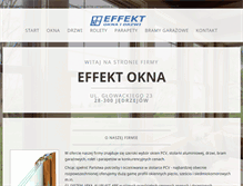 Tablet Screenshot of effekt-okna.pl